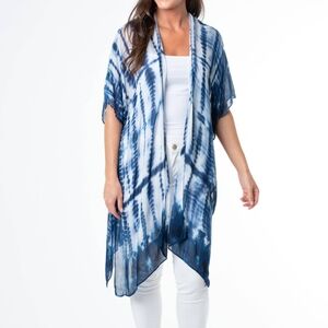 Kylah Indigo Tie Dye Cover-up One Size (New With Tags)